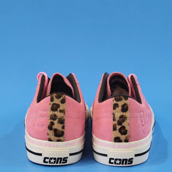 Converse One Star x Sean Pablo 'Leopard Paradise' Skate Sneakers 171325C NWT - Picture 5 of 7